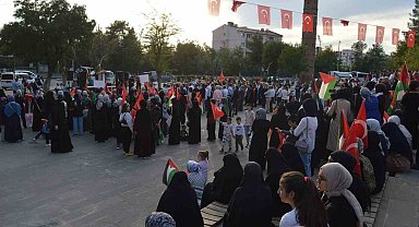 Siirt'te Filistin'e destek yürüyüşü