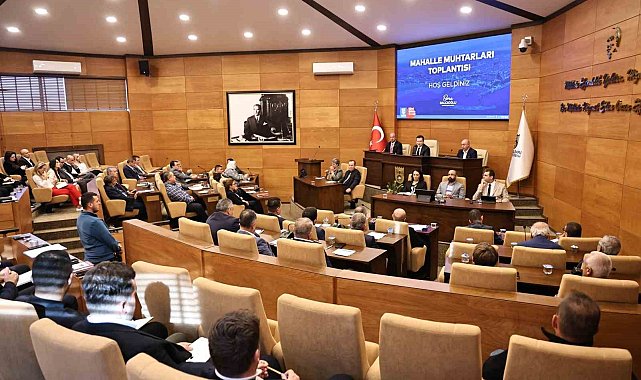 Silivri'de 35 mahallenin muhtarıyla toplantı gerçekleştirdi
