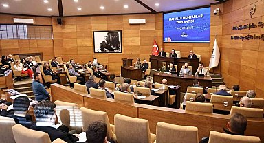 Silivri'de 35 mahallenin muhtarıyla toplantı gerçekleştirdi