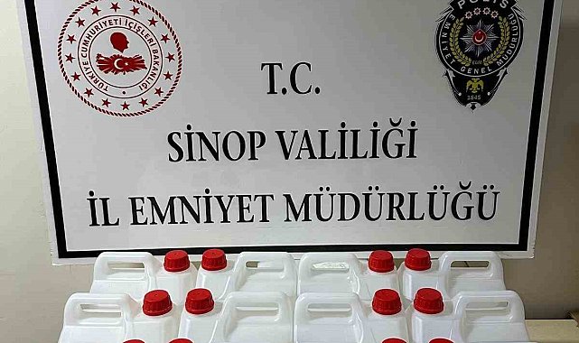 Sinop'ta kaçak alkol operasyonu: 1 gözaltı