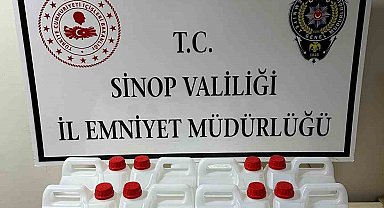 Sinop'ta kaçak alkol operasyonu: 1 gözaltı