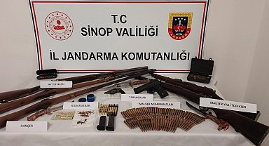Sinop'ta silah kaçakçılığı operasyonu: 1 gözaltı