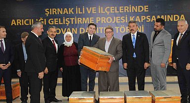 Şırnak'ta gezgin arıcılara 4 bin 600 kovan dağıtıldı