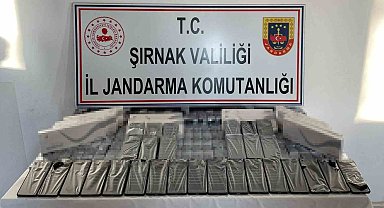 Şırnak'ta jandarma ekipleri 6 milyon 200 bin TL'lik kaçakçılığı önlendi