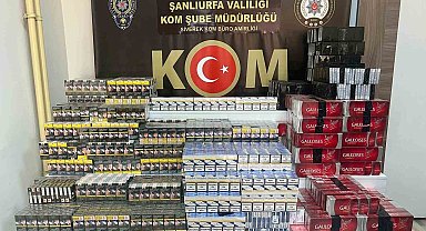 Siverek'te kaçak sigara ele geçirildi