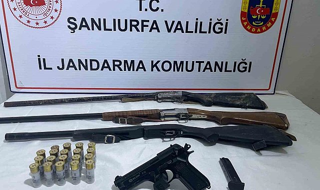 Siverek'te silah ve uyuşturucu ele geçirildi
