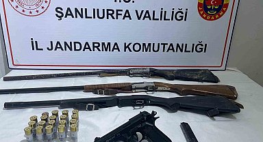 Siverek'te silah ve uyuşturucu ele geçirildi