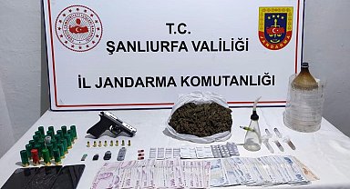 Siverek'te uyuşturucu madde ve silahlar ele geçirildi