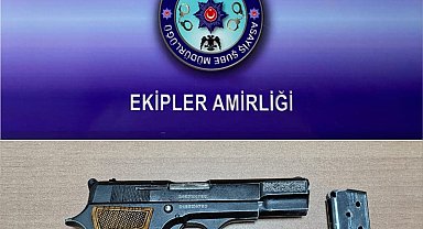Şok uygulamada tabanca ele geçirildi