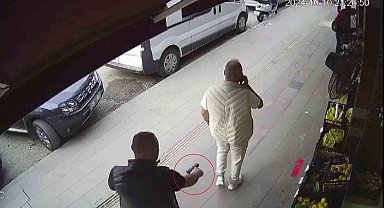 Sokak ortasında arkasından sinsice yaklaşıp böyle vurdu