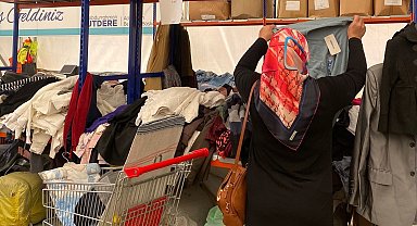 Sosyal market günde 70 kişiye destek sağliyor
