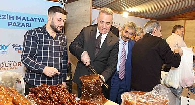 Sultangazi'de 5. Geleneksel Malatya Yöresel Ürün Günleri Üzüm Festivali başladı