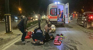 Sürat motoru ile motosiklet çarpıştı: 2 yaralı