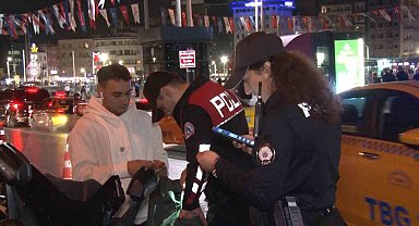 Taksim'de helikopter destekli 'huzur uygulaması'