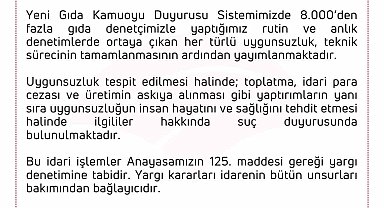 Tarım ve Orman Bakanlığı'ndan köftede tespit edilen domuz eti ile ilgili açıklama