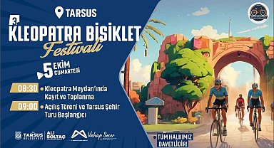 Tarsus'ta 3. Kleopatra Bisiklet Festivali başlıyor