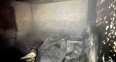 Tarsus'ta bir evde çıkan yangında maddi hasar meydana geldi