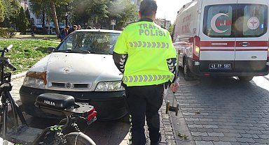 Tavşanlı'da trafik kazası, 2 yaralı