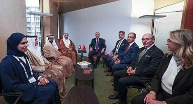 TBMM Başkanı Kurtulmuş, BAE Federal Konsey Başkanı Ghobash ile bir araya geldi