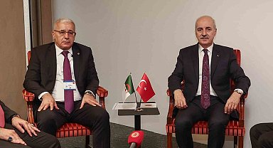 TBMM Başkanı Kurtulmuş, Cezayir Ulusal Halk Meclisi Başkanı Boughali ile görüştü