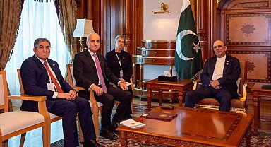 TBMM Başkanı Kurtulmuş, Pakistan Cumhurbaşkanı Zardari ile görüştü