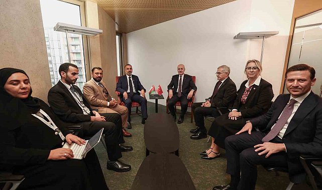 TBMM Başkanı Kurtulmuş, Umman Sultanlığı Şura Meclisi Başkanı Al Maawali ile bir araya geldi