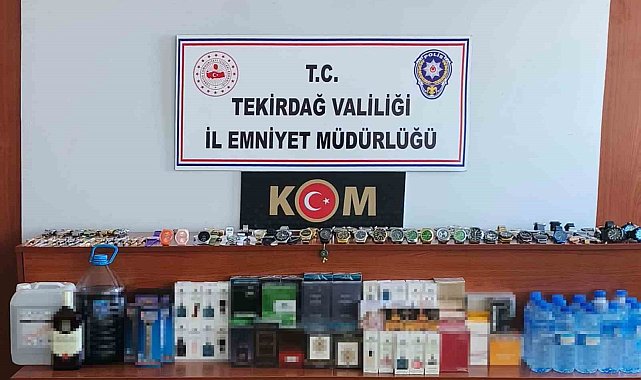 Tekirdağ'da eş zamanlı operasyon: Kaçak içki ve parfüm ele geçirildi