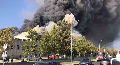 Tekirdağ'da fabrika yangını