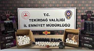 Tekirdağ'da kaçak tütün operasyonu: Elektronik likit ve bandrolsüz tütün ele geçirildi