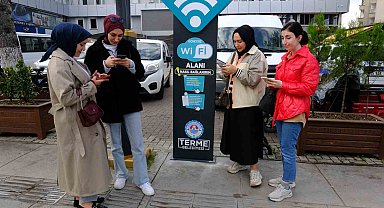Terme'de ücretsiz Wi-Fi hizmeti başladı