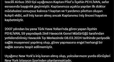 THY kaptan pilotu havada hayatını kaybetti