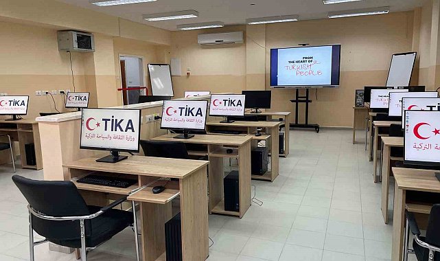 TİKA, Filistinli kadınlara mesleki eğitimlerin verileceği dijital eğitim salonu kurdu