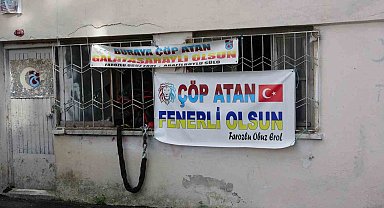 Trabzonlu vatandaştan çöp sorununa pankartlı çözüm