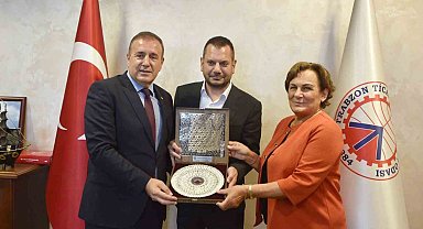 Trabzonspor Başkanı Ertuğrul Doğan'dan TTSO ve TTB'ye ziyaret