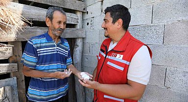 Türk Kızılay'dan depremden etkilenen 2 bin 797 çiftçiye 70,8 milyon destek