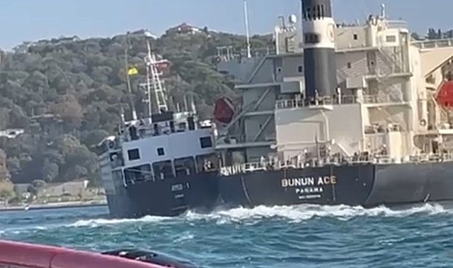 Ulaştırma ve Altyapı Bakanlığından Boğaz'daki gemi kazasına ilişkin açıklama: "Gemilerde maddi hasar meydana geldi"