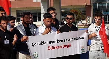 Üniversitelerden Filistin'e destek: "Çocuklar uyurken sessiz olunur, ölürken değil"
