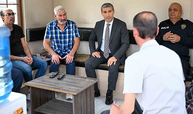 Vali Aktaş taksi esnafını ziyaret etti