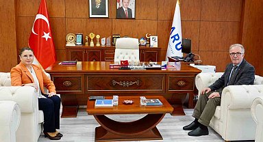 Vali Arslan, Rektör Uzun'u ziyaret etti