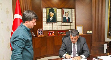Vali Çelik, "OSB Altyapı Projesi"ni imzaladı