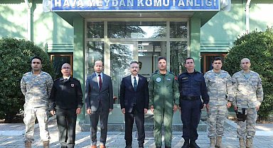 Vali Hüseyin Aksoy, Sivrihisar Hava Meydan Komutanlığı'nı ziyaret etti