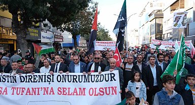 Van'da Filistin'e destek yürüyüşü