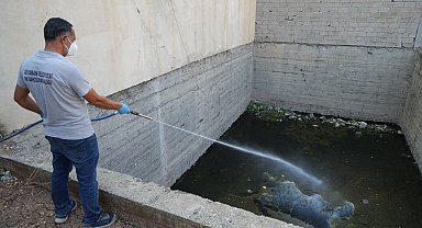 Yağışlar öncesi larva ilaçlama çalışmaları hızlandırıldı