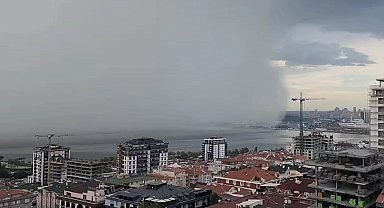 Yağmur bulutlarının gelişi böyle görüntülendi