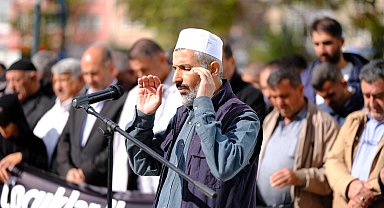Yahya Sinvar için gıyabi cenaze namazı kılındı, taziye çadırı kuruldu
