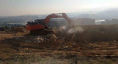 Yalova'da çöken hastane yolunda yapım çalışmaları başladı