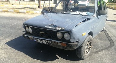 Yalvaç'ta iki otomobil çarpıştı, 1 yaralı