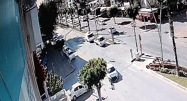 Yasağa rağmen dönmeye kalktı: Kaza anı güvenlik kamerasına yansıdı