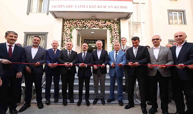 Yenilenen Akminare Yatılı Kız Kur'an Kursu yeniden açıldı