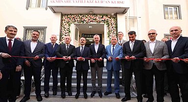 Yenilenen Akminare Yatılı Kız Kur'an Kursu yeniden açıldı